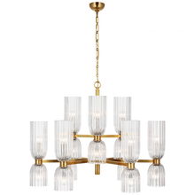 Load image into Gallery viewer, Asalea Medium Two-Tier Chandelier
