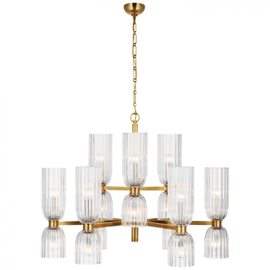 Asalea Medium Two-Tier Chandelier