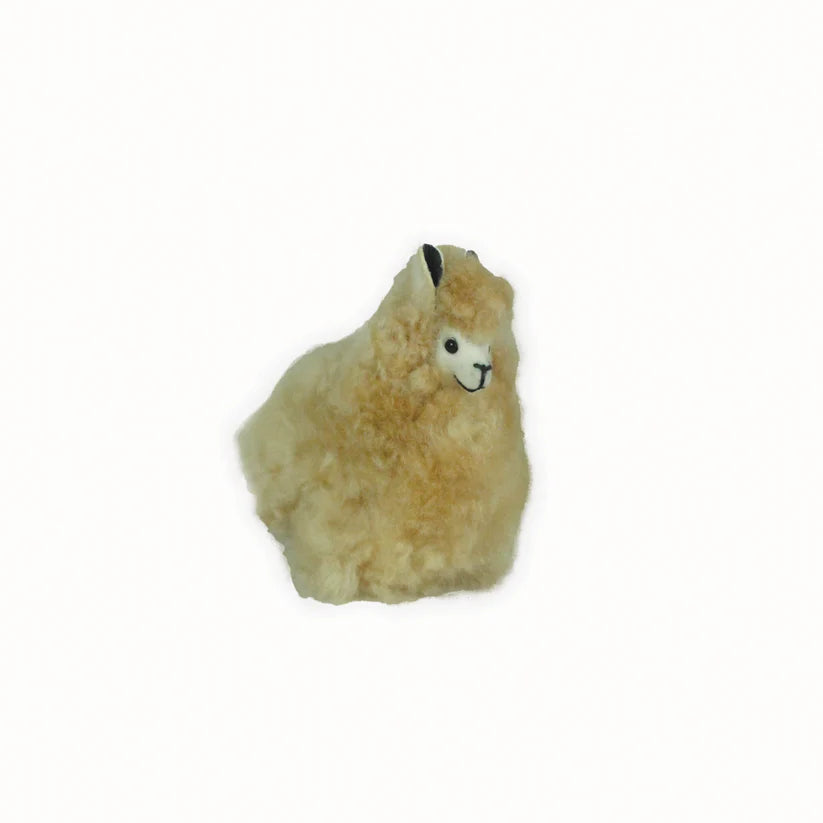Alpaca Fur Standing Alpaca Beige