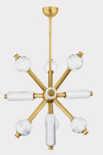 Load image into Gallery viewer, Atom Chandelier In Vintage Brass
