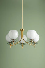 Load image into Gallery viewer, Alexia Chandelier In Aged Brass
