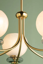 Load image into Gallery viewer, Alexia Chandelier In Aged Brass
