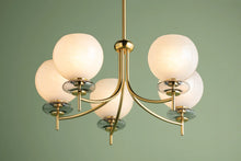 Load image into Gallery viewer, Alexia Chandelier In Aged Brass
