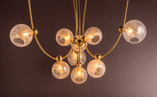 Load image into Gallery viewer, Astraia Chandelier In Vintage Brass
