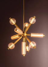 Load image into Gallery viewer, Atom Chandelier In Vintage Brass
