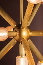 Load image into Gallery viewer, Atom Chandelier In Vintage Brass
