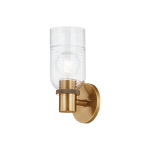 Load image into Gallery viewer, Redding Wall Sconce In Patina Brass
