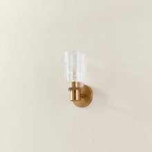 Load image into Gallery viewer, Redding Wall Sconce In Patina Brass
