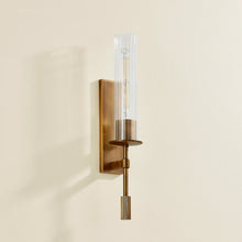 Load image into Gallery viewer, Elton Wall Sconce In Patina Brass
