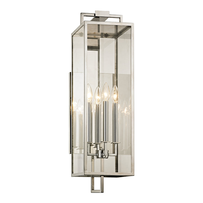 Beckham Wall Sconce In Polished Stainless