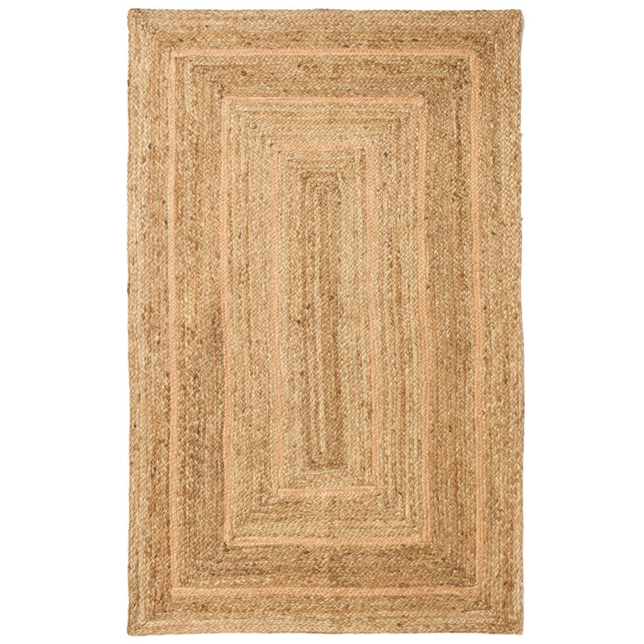 GERDA RUG JUTE BRAID STRIPES 24X36 DUST PK-NAT