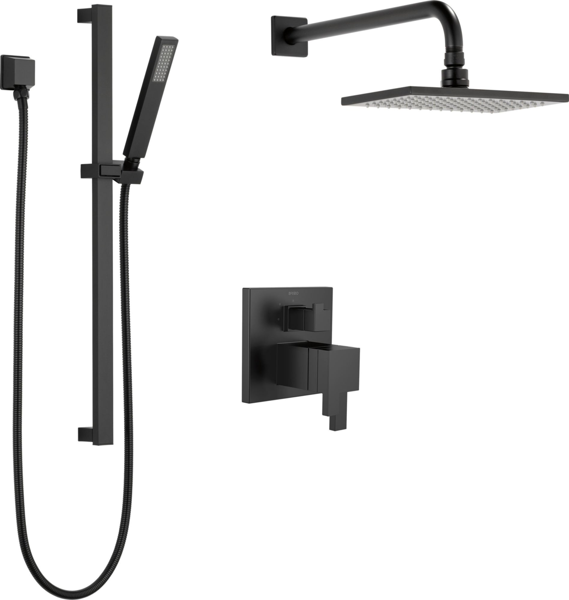 SQUARE THERMOSTATIC SHOWER KIT