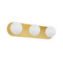 Load image into Gallery viewer, 3LT Vanity, AGB w/ WH Opal Glass
