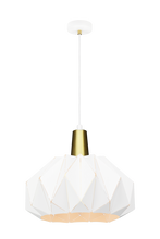 Load image into Gallery viewer, Origami Pendant in White (2 Sizes)
