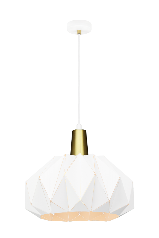 Origami Pendant in White (2 Sizes)