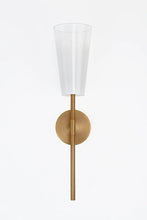 Load image into Gallery viewer, Camarillo Wall Sconce In Patina Brass
