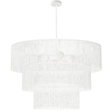 Load image into Gallery viewer, 4LT Chandelier, MW w/ WH Tassel Shades
