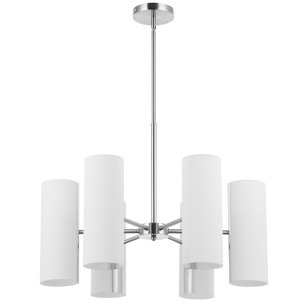 6LT Chandelier, SC w/ Opal Glass