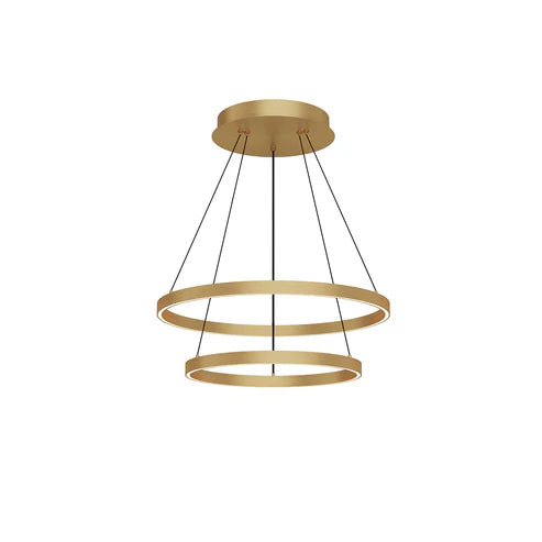 Cerchio 24-in 2 Layer Chandelier