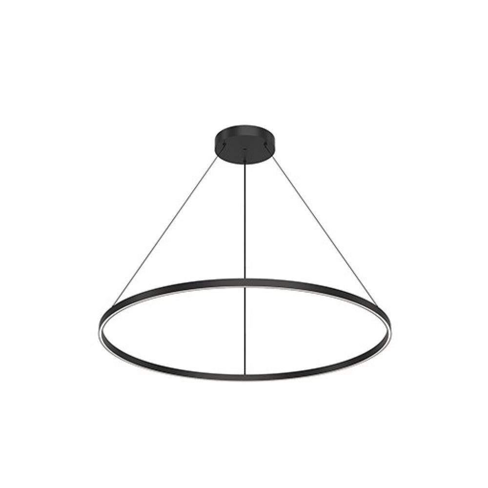Cerchio 48-in Black LED Pendant