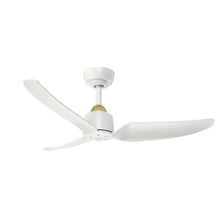 Load image into Gallery viewer, Hugo 42-in Brushed Gold/Matte White FAN Ceiling Fan

