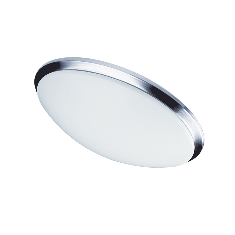 3CCT 22W Flush mount, PC w/ WH Opal Glass