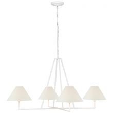 Load image into Gallery viewer, Ashton Extra Large Four Light Sculpted Chandelier
