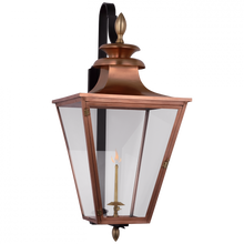 Load image into Gallery viewer, Albermarle Large Bracketed Gas Wall Lantern

