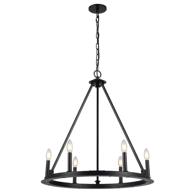 6LT Incandescent Chandelier, MB