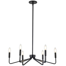 Load image into Gallery viewer, 6LT Incandescent Chandelier, MB
