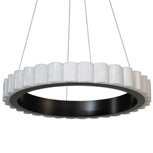 Load image into Gallery viewer, 30W Chandelier, MB w/ Faux Alabaster Acrylic
