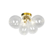 Load image into Gallery viewer, 3LT Halogen Flush Mount, AGB w/ Clear Glass
