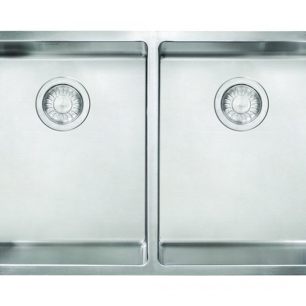 Cube Double Bowl Undermount Sink in Stainless Steel