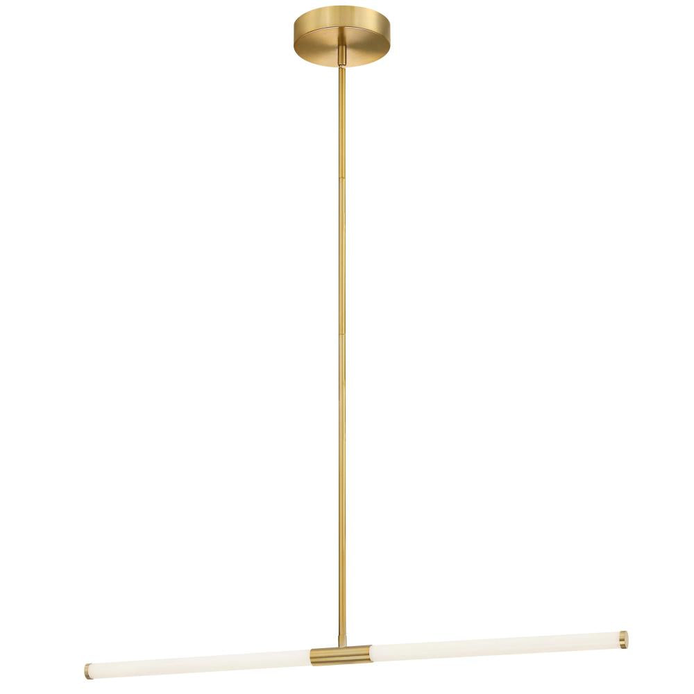 20W Horiz Pendant, AGB w/ WH Acrylic Diffusers
