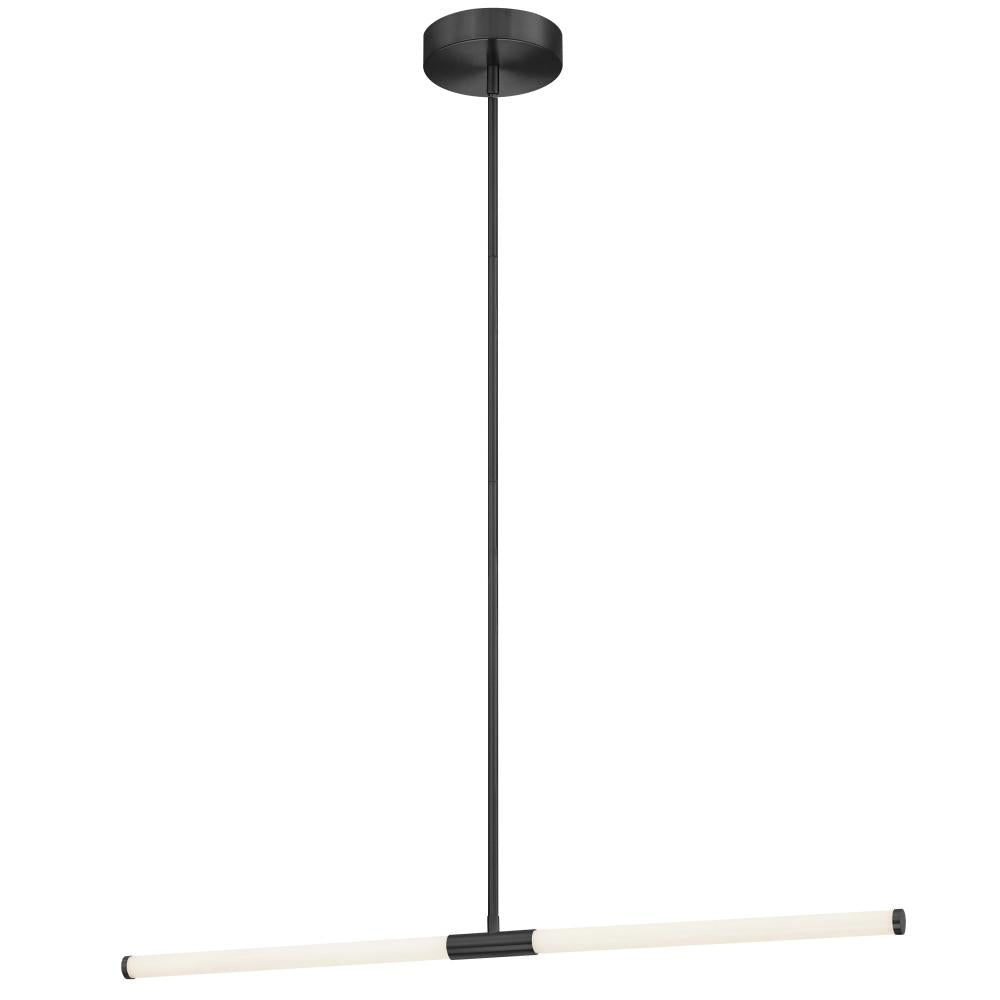 20W Horiz Pendant, MB w/ WH Acrylic Diffusers