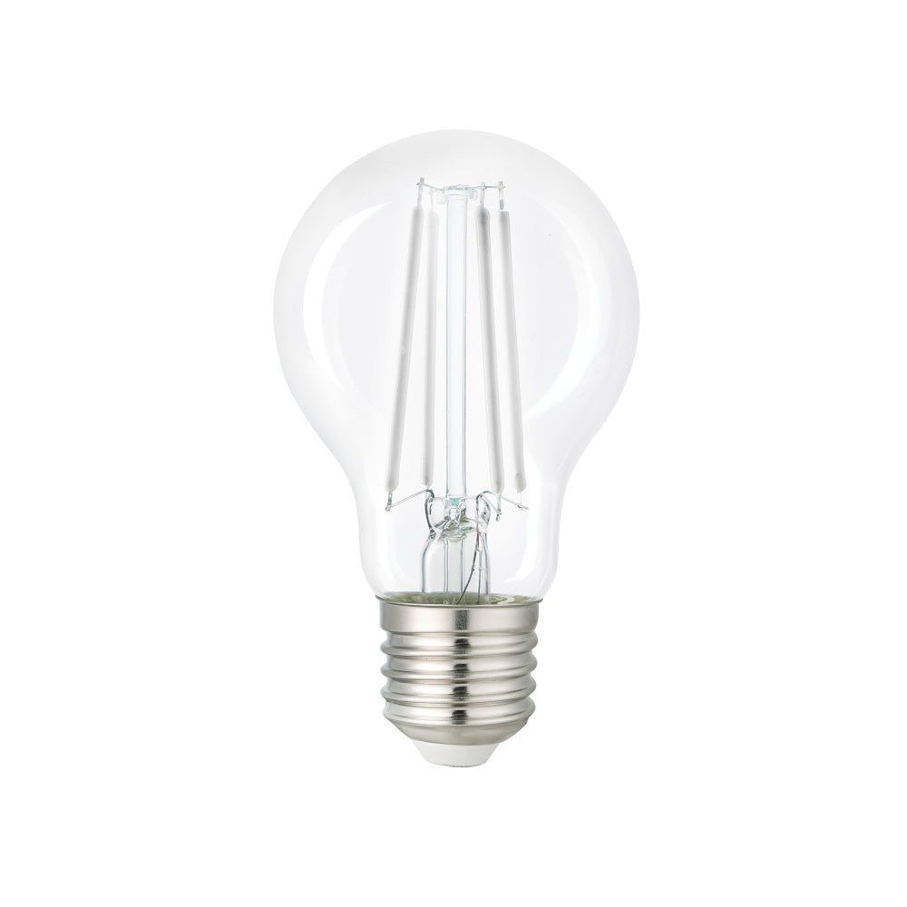 7.5W 800 LM 3000K 80CRI A19 E26 CLEAR, DIMMABLE, IVORY WHITE FILAMENT