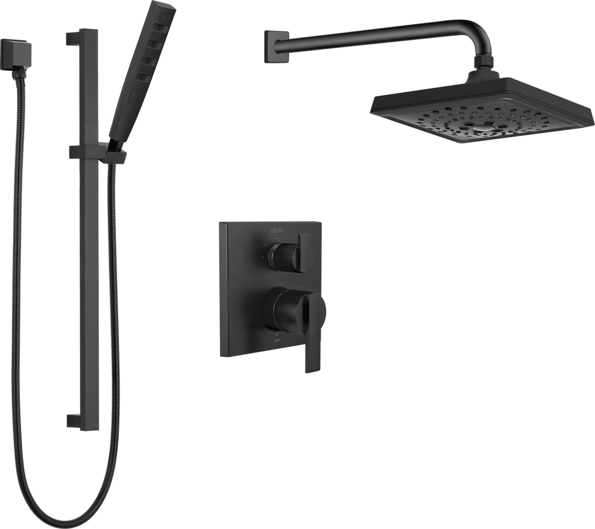 SQUARE PRESSURE BALANCE SHOWER KIT