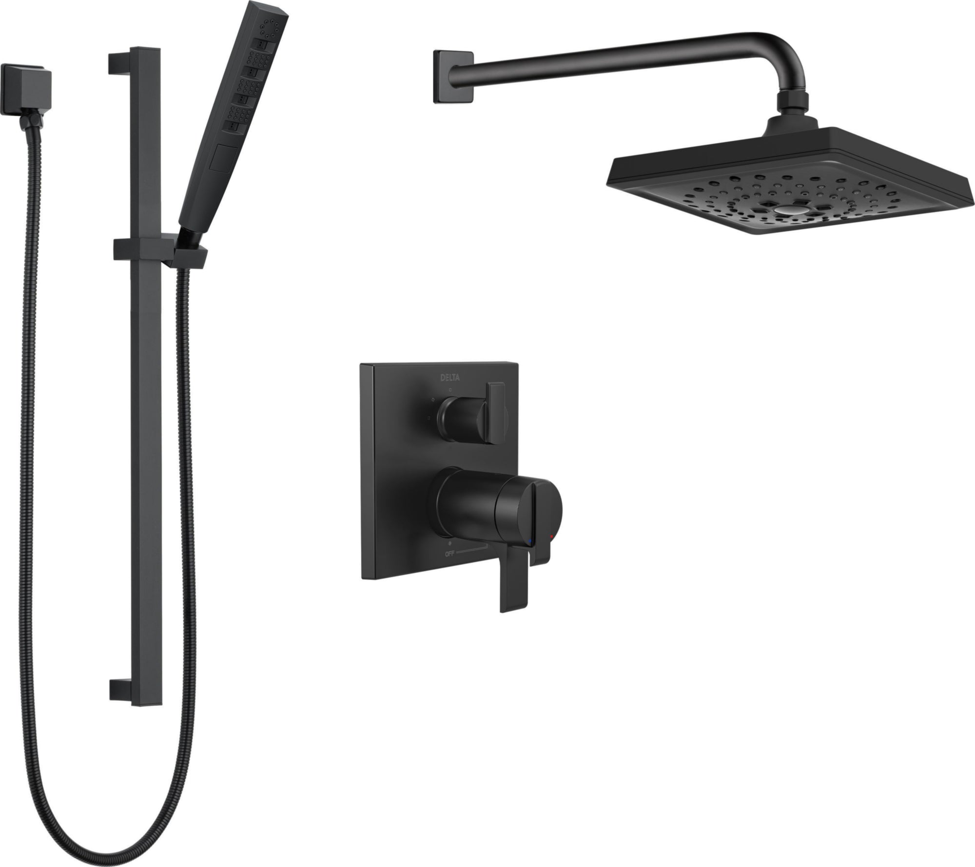 SQUARE THERMOSTATIC SHOWER KIT