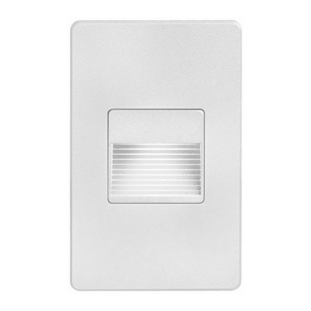 White Rectangle Indoor/Outdoor 2W Wall Light