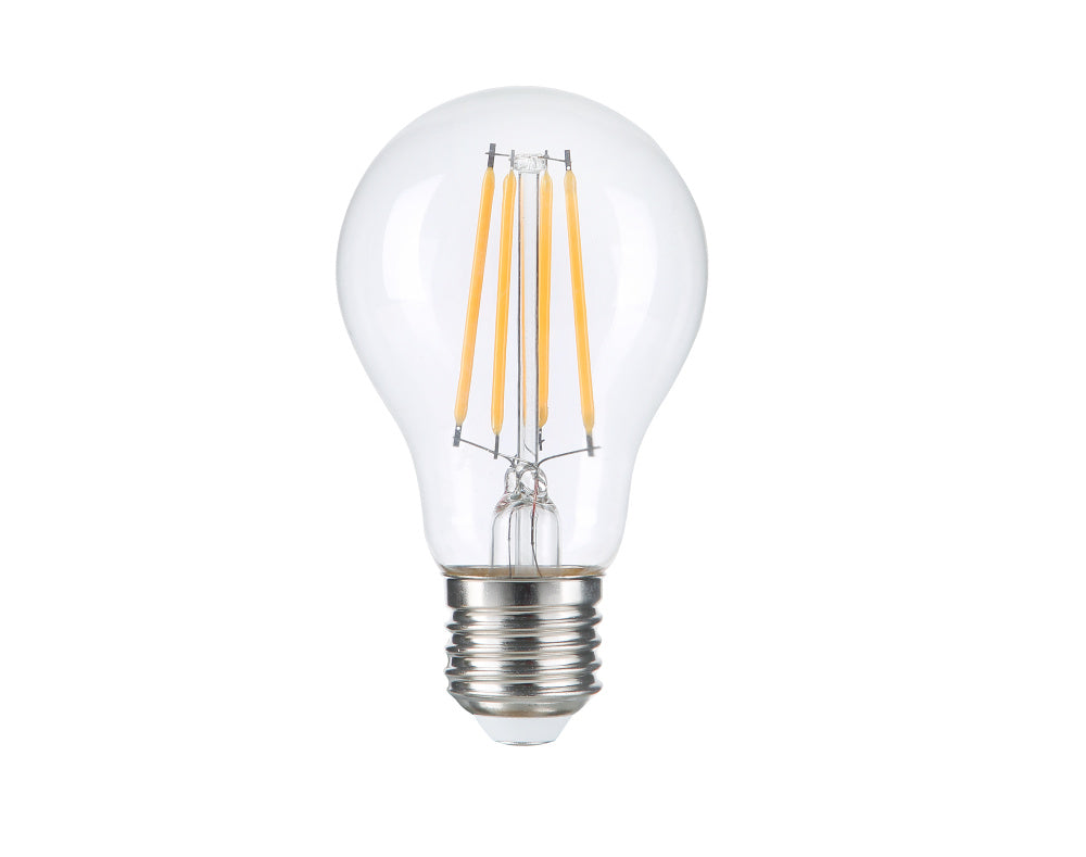 7.5W 800LM 80CRI 3000K A19 CLEAR DIMMABLE, 12 IN 1 PACK