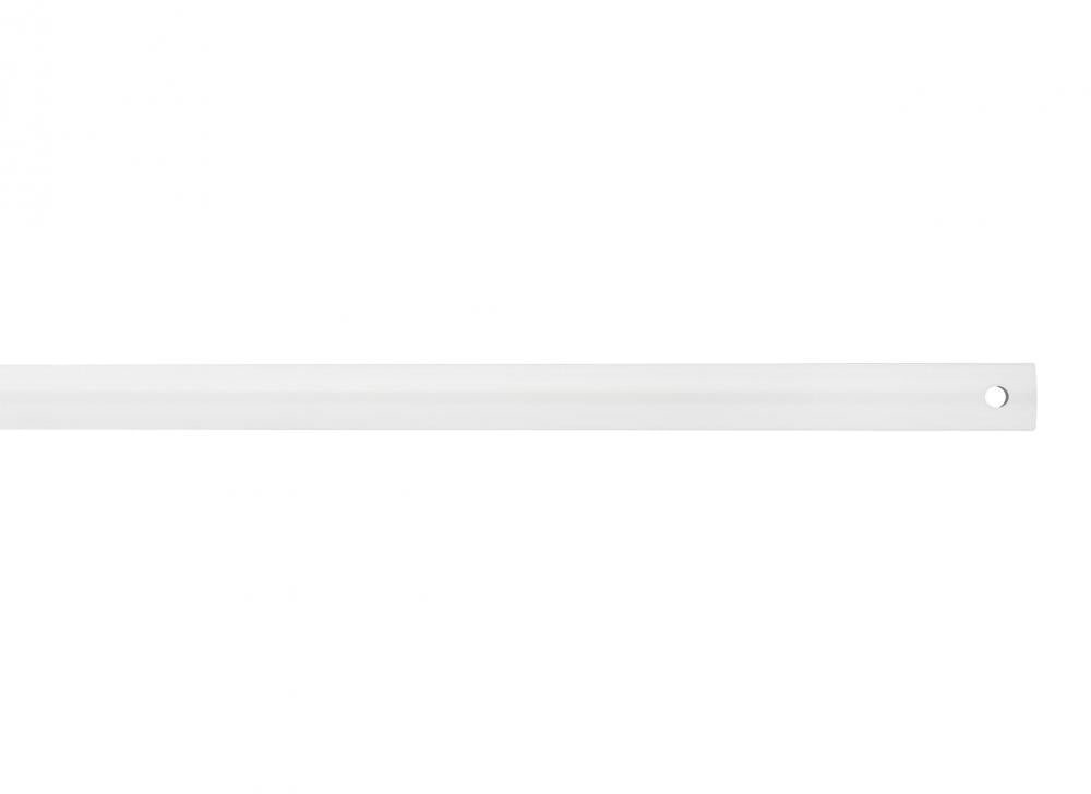 12" Downrod in White