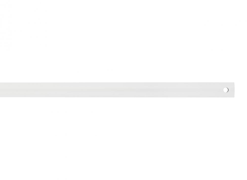 12" Coastal Downrod in Matte White