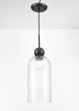 Load image into Gallery viewer, Hariette 17" Clear Pendant, Black
