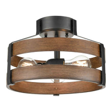 Load image into Gallery viewer, Fort Garry 3 Light Small Semi-Flush Mount
