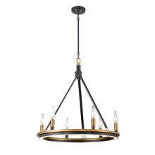 Load image into Gallery viewer, Aletheia Hybrid CCT 6 Light Chandelier
