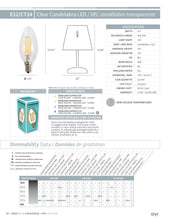 Load image into Gallery viewer, E12/CT24- &quot;Clear&quot; Candelabra LED - by DVI Lighting
