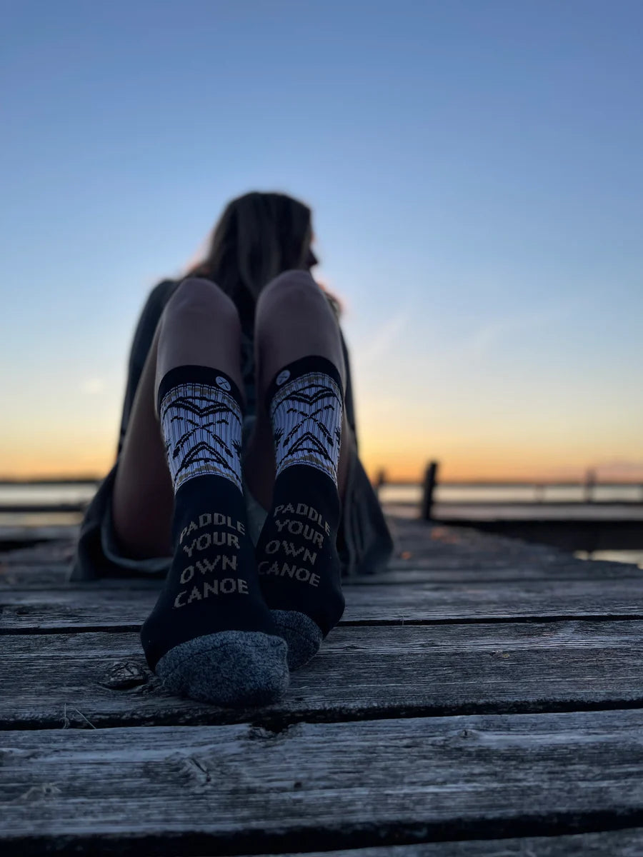Cabin Socks - Paddle Your Own Canoe