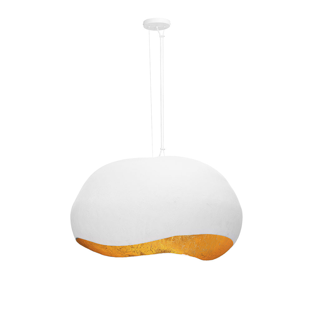 Baleia, 4LT 36in Pend, Wht&Gld