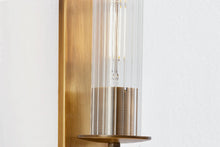 Load image into Gallery viewer, Elton Wall Sconce In Patina Brass
