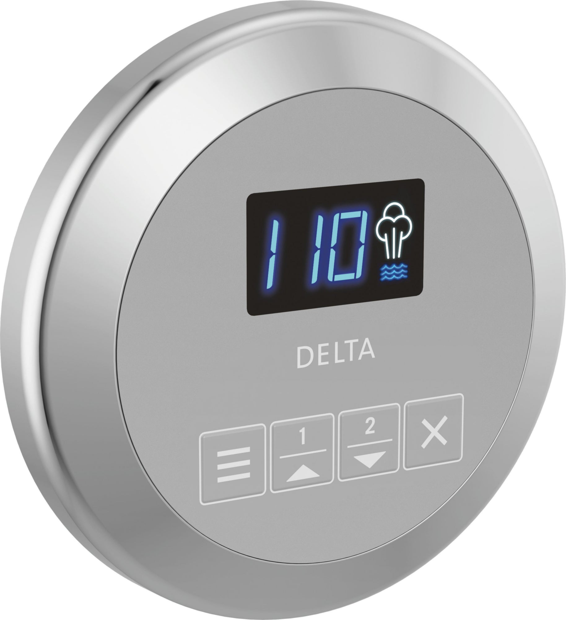 ROUND STEAM CONTROL CHROME    